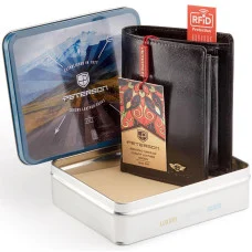 Мужской кожаный кошелек Peterson PTN 339 2-1-1