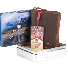 Чоловічий шкіряний гаманець Peterson PTN 340 2-1-4 HUNTER Чоловічий шкіряний гаманець Peterson PTN 340 2-1-4 HUNTER