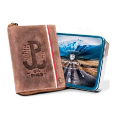 Мужской кожаный кошелек Peterson PTN 340PW-03 2-1-4 HUNTER