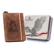 Мужской кожаный кошелек Peterson PTN 340PW-04 2-1-4 HUNTER