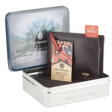 Мужской кожаный кошелек Peterson PTN 380 2-1-1