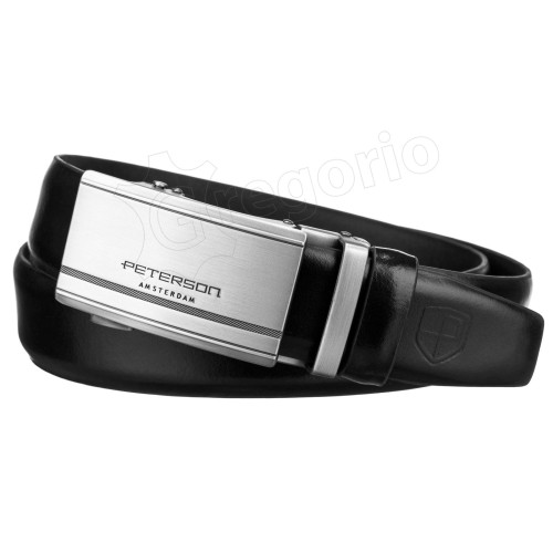 Чоловічий ремінь Peterson PTN A006 BLACK