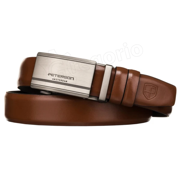 Мужской ремень Peterson PTN A006 BROWN