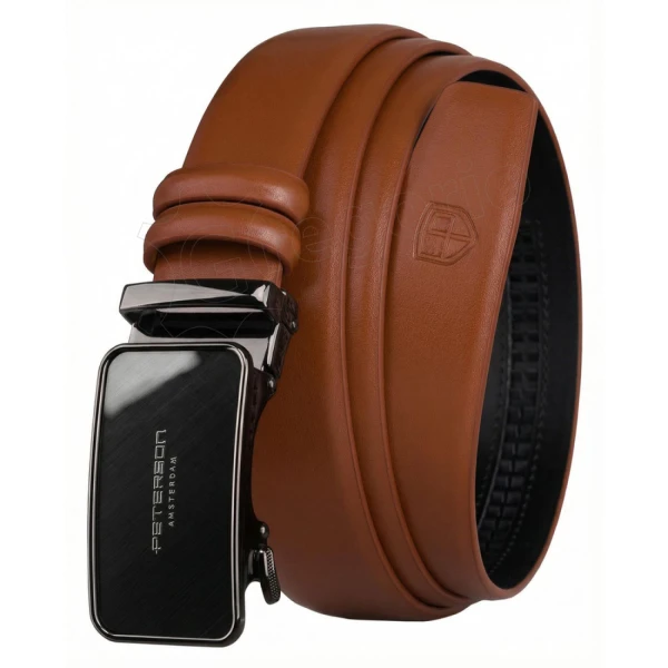 Чоловічий ремінь Peterson PTN A013-AB TAN