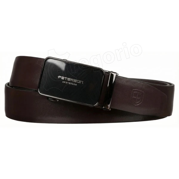 Мужской ремень Peterson PTN A013 D.BROWN