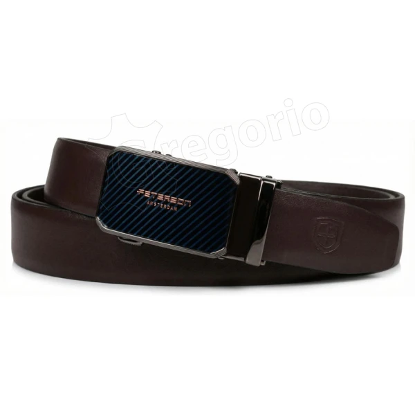 Мужской ремень Peterson PTN A016 D.BROWN