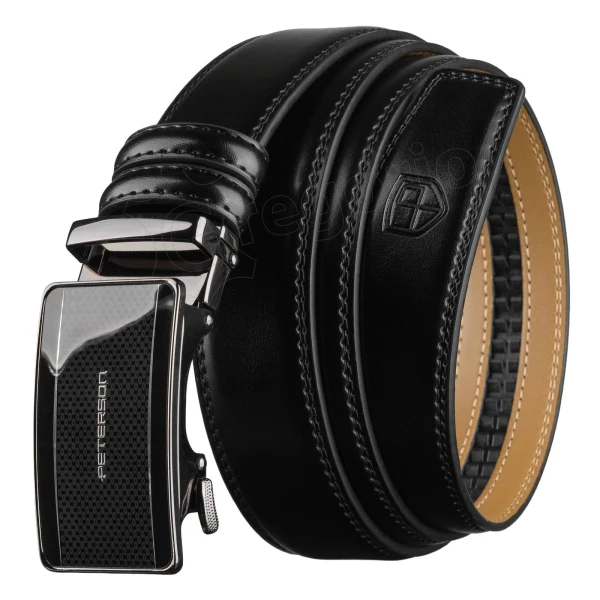 Чоловічий ремінь Peterson PTN A018-AS BLACK
