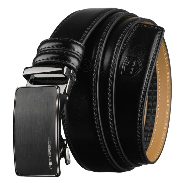 Чоловічий ремінь Peterson PTN A019-AS BLACK
