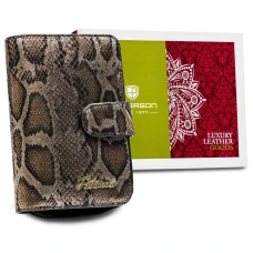 Женский кожаный кошелек Peterson PTN BS-602 SNAKE Женский кожаный кошелек Peterson PTN BS-602 SNAKE