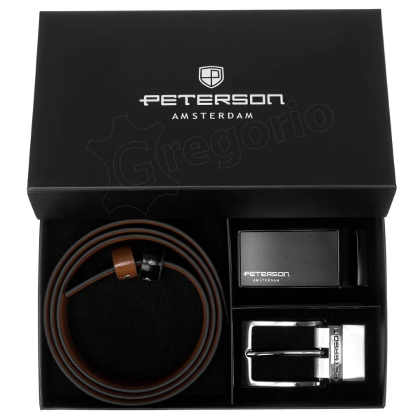 Подарунковий набір Peterson PTN KL-B001-S001 BLACK-BROWN