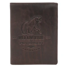 Чоловічий шкіряний гаманець Peterson PTN N4-BE-BEAR Чоловічий шкіряний гаманець Peterson PTN N4-BE-BEAR
