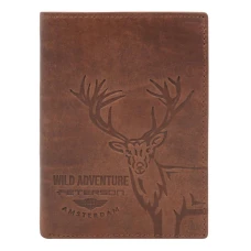 Чоловічий шкіряний гаманець Peterson PTN N4-BE-DEER