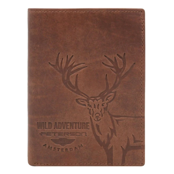 Чоловічий шкіряний гаманець Peterson PTN N4-BE-DEER