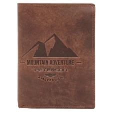 Чоловічий шкіряний гаманець Peterson PTN N4-BE-MOUNTAIN