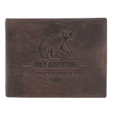 Чоловічий шкіряний гаманець Peterson PTN N992-BE-BEAR