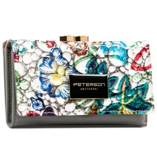 Жіночий гаманець із натуральної шкіри та екошкіри Peterson PTN PH23-LFL