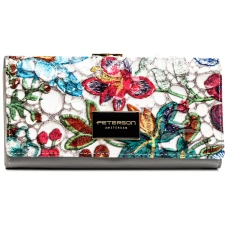 Жіночий гаманець із натуральної шкіри та екошкіри Peterson PTN PH24-FO-LFL