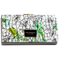 Жіночий гаманець із натуральної шкіри та екошкіри Peterson PTN PH24-FO-LFL