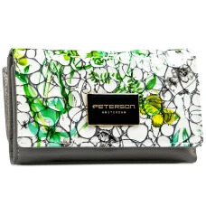 Жіночий гаманець із натуральної шкіри та екошкіри Peterson PTN PH29-LFL Жіночий гаманець із натуральної шкіри та екошкіри Peterson PTN PH29-LFL