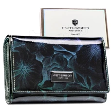Жіночий гаманець із натуральної шкіри та екошкіри Peterson PTN PS112-FDS