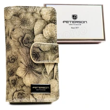 Женский кошелек из натуральной кожи и экокожи Peterson PTN PS116-FDS