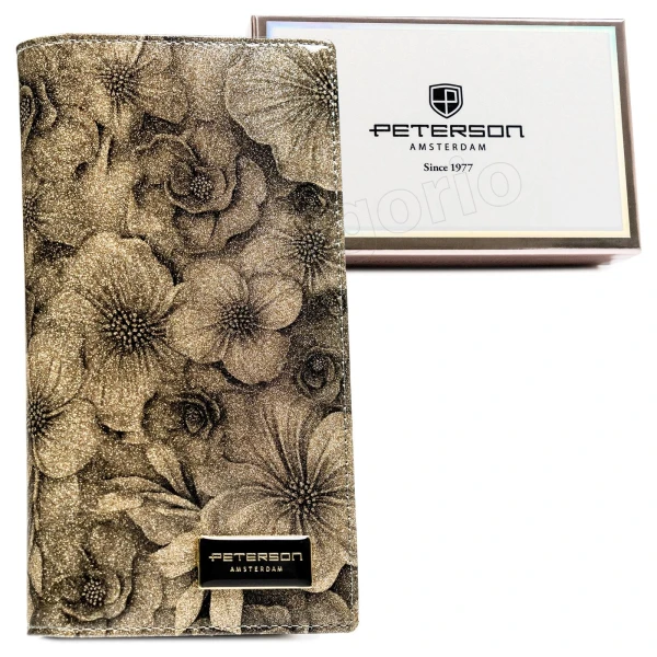 Женский кошелек из натуральной кожи и экокожи Peterson PTN PS1431-FDS