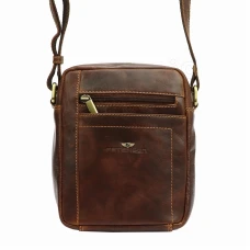 Мужская кожаная сумка Peterson PTN TB-117-COM