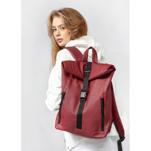 Жіночий рюкзак Sambag RollTop One з принтом 