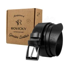 Чоловічий ремінь Rovicky RPM-27-PUM BLACK Чоловічий ремінь Rovicky RPM-27-PUM BLACK
