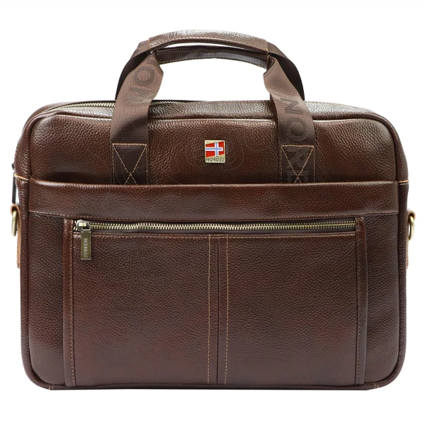 Чоловічий шкіряний портфель Nordee S137